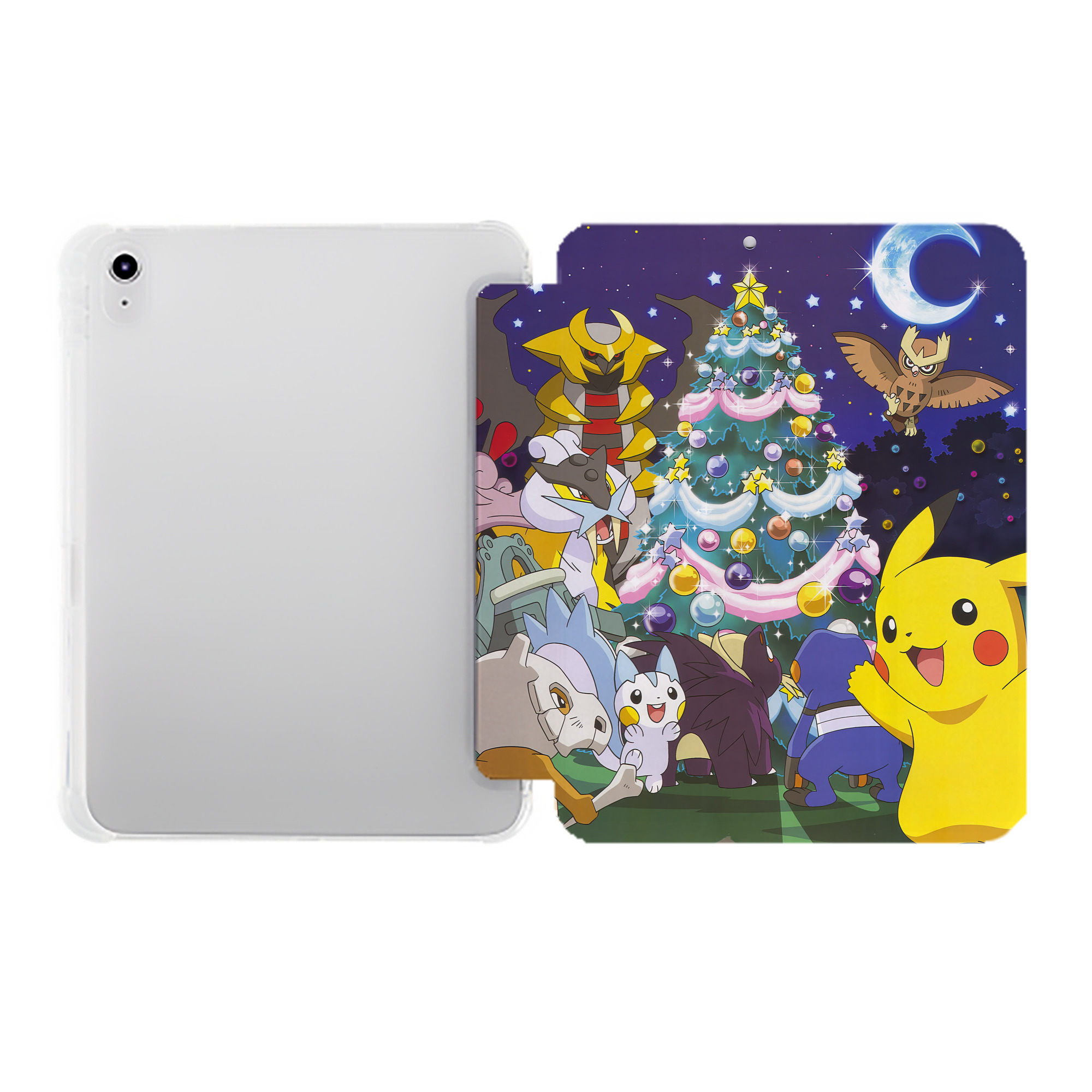 （画像用） ポケットモンスター Pokémon IPad ケース ペン収納付き 三つ折りスタンド PUレザー×シリコン 対応機種9.5/10.5/10.9インチ
